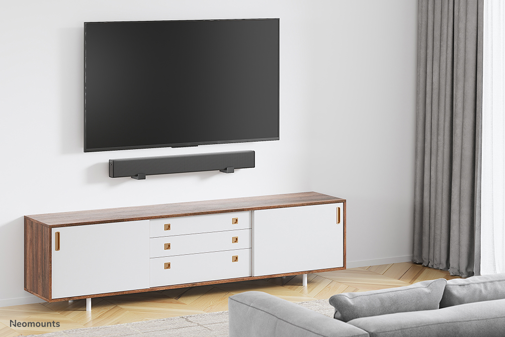 Neomounts AWL29-550BL1 Supporto per videobar/soundbar a parete - max 15 kg - universale